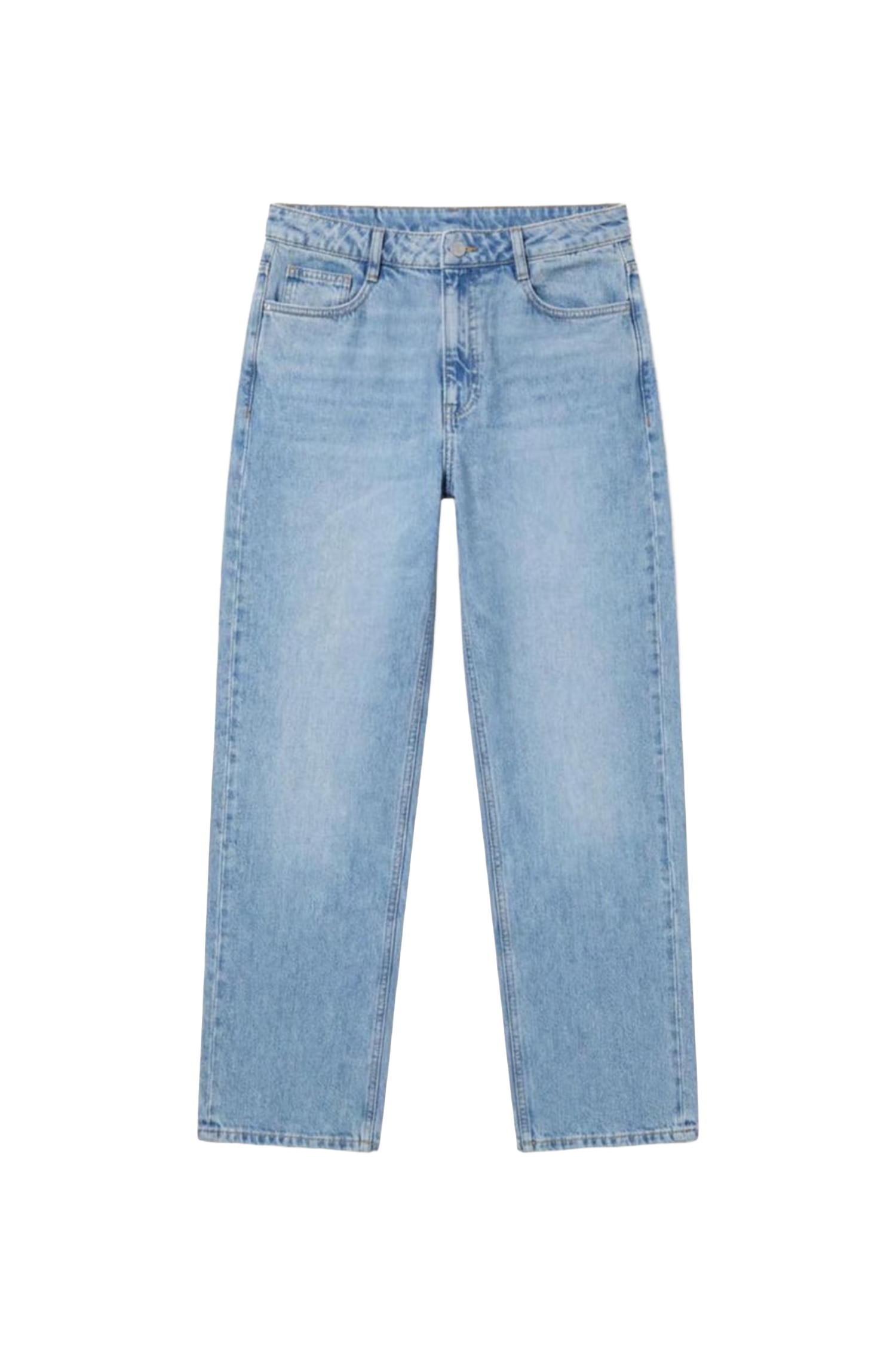 %100 Pamuk Baggy Fit Jean Pantolon